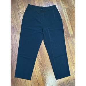 Susan Graver Women’s Black Dress Pants Side Zip Closure Pockets Size 1X